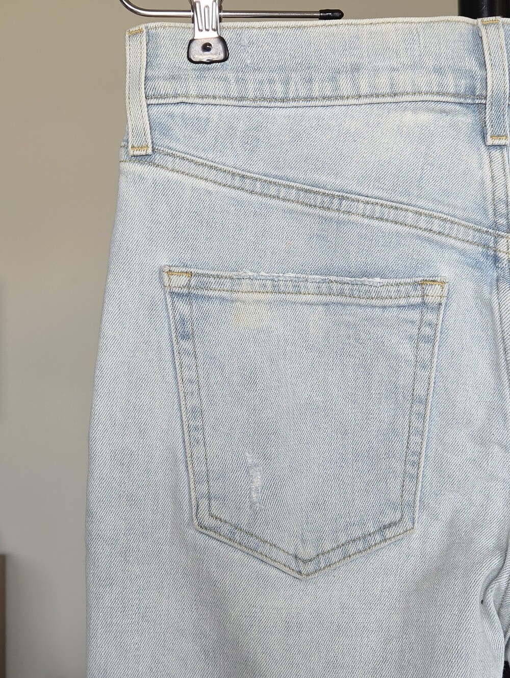 AYR The Sugar Straight Leg Light Wash Distressed Jeans - Picture 6 of 12